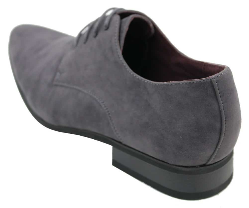 Moški elegantni casual semiš čevlji z vezalkami, rdeči, zeleni, črni, sivi, italijanski