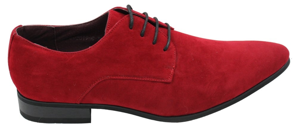 Moški elegantni casual semiš čevlji z vezalkami, rdeči, zeleni, črni, sivi, italijanski