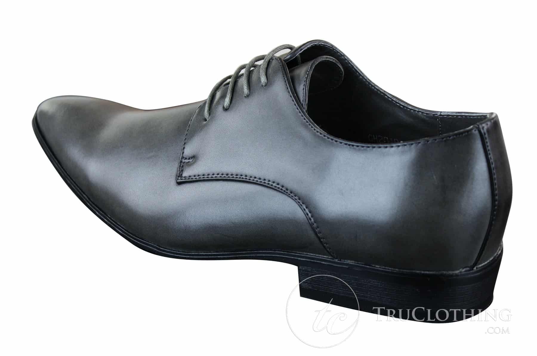 Galax GH2019 - Moški elegantni in ležerni usnjeni čevlji s čipko, formalni, z vezalkami, za poroko, maturantski ples, pisarno, klasični