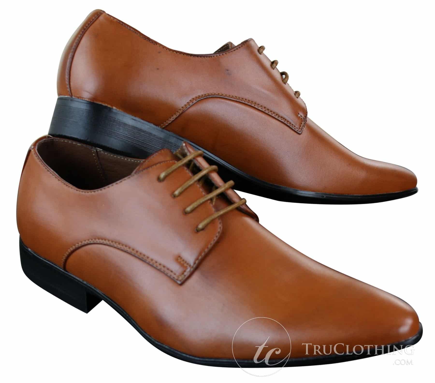 Galax GH2019 - Moški elegantni in ležerni usnjeni čevlji s čipko, formalni, z vezalkami, za poroko, maturantski ples, pisarno, klasični