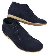 Moški črni bež rjavi mornarsko modri puščavski škornji čevlji iz semiša z visokim gležnjarjem Chelsea