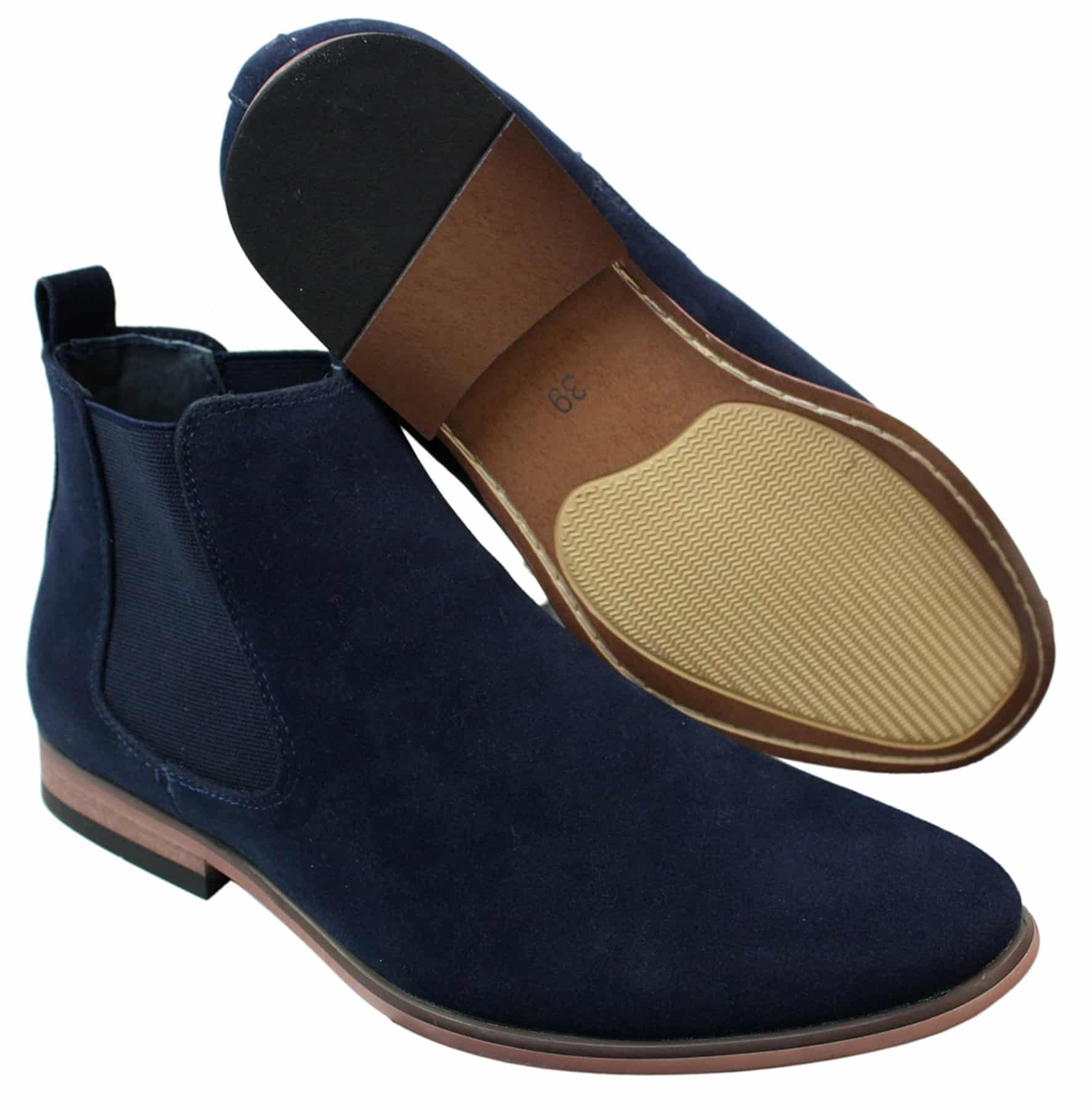 Moški italijanski semiš gležnjarji brez rokavov, elegantni in casual, puščavski Chelsea, prodajalec