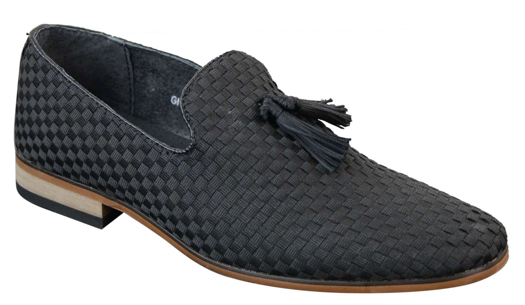 Moški čevlji za vožnjo brez rokavov, elegantni in ležerni, retro, temno modri, črni, usnjeni
