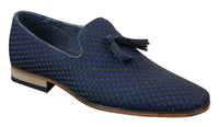 Moški čevlji za vožnjo brez rokavov, elegantni in ležerni, retro, temno modri, črni, usnjeni
