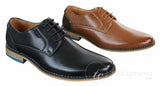 Moški elegantni casual čevlji z vezalkami Galax GH3117, klasični, rjavi, črni, usnjeni, semiš