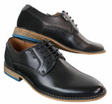 Moški elegantni casual čevlji z vezalkami Galax GH3117, klasični, rjavi, črni, usnjeni, semiš