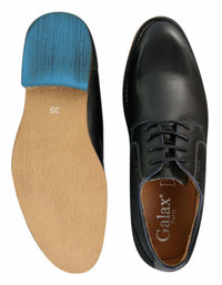 Moški elegantni casual čevlji z vezalkami Galax GH3117, klasični, rjavi, črni, usnjeni, semiš