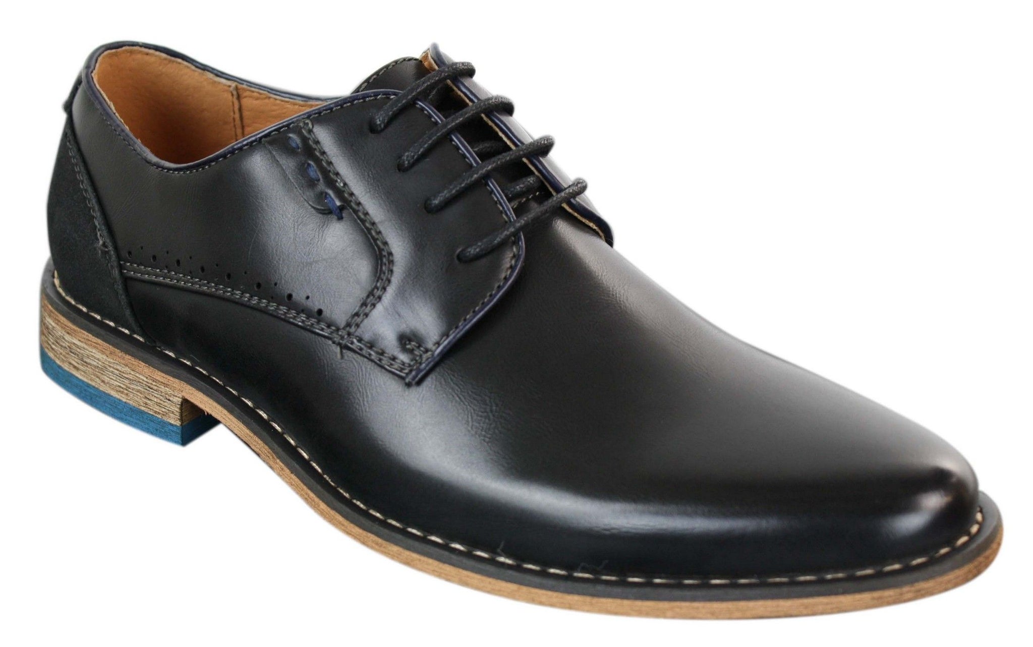 Moški elegantni casual čevlji z vezalkami Galax GH3117, klasični, rjavi, črni, usnjeni, semiš