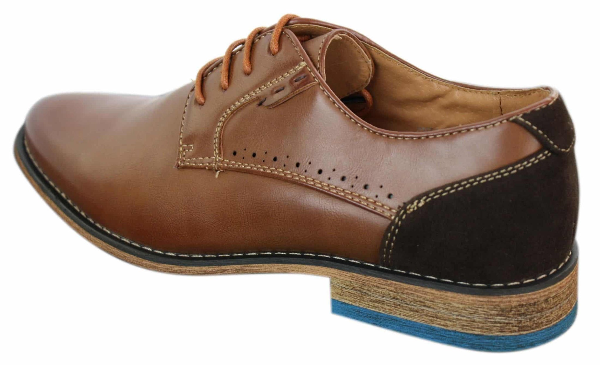 Moški elegantni casual čevlji z vezalkami Galax GH3117, klasični, rjavi, črni, usnjeni, semiš
