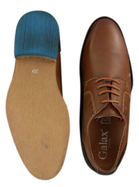 Moški elegantni casual čevlji z vezalkami Galax GH3117, klasični, rjavi, črni, usnjeni, semiš