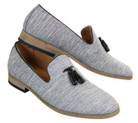 Galax GH3126 - Moški čevlji za vožnjo brez rokavov z resicami, mokasini, lahki, elegantni, črni, modri, italijanski
