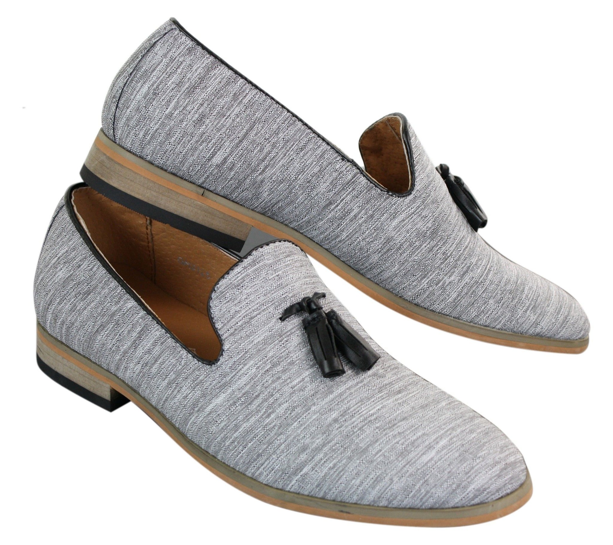 Galax GH3126 - Moški čevlji za vožnjo brez rokavov z resicami, mokasini, lahki, elegantni, črni, modri, italijanski