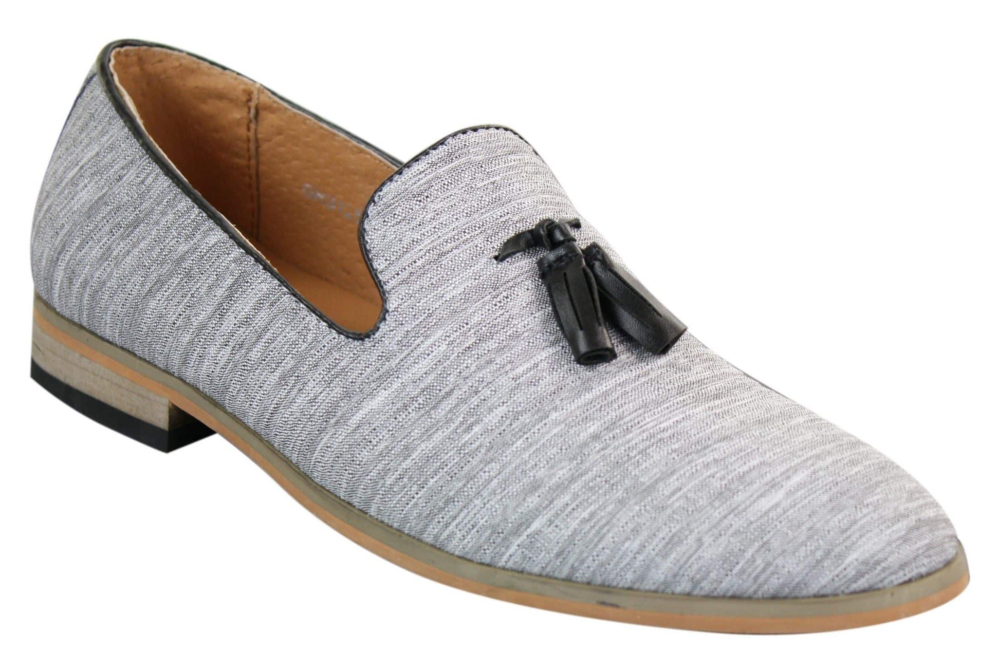 Galax GH3126 - Moški čevlji za vožnjo brez rokavov z resicami, mokasini, lahki, elegantni, črni, modri, italijanski