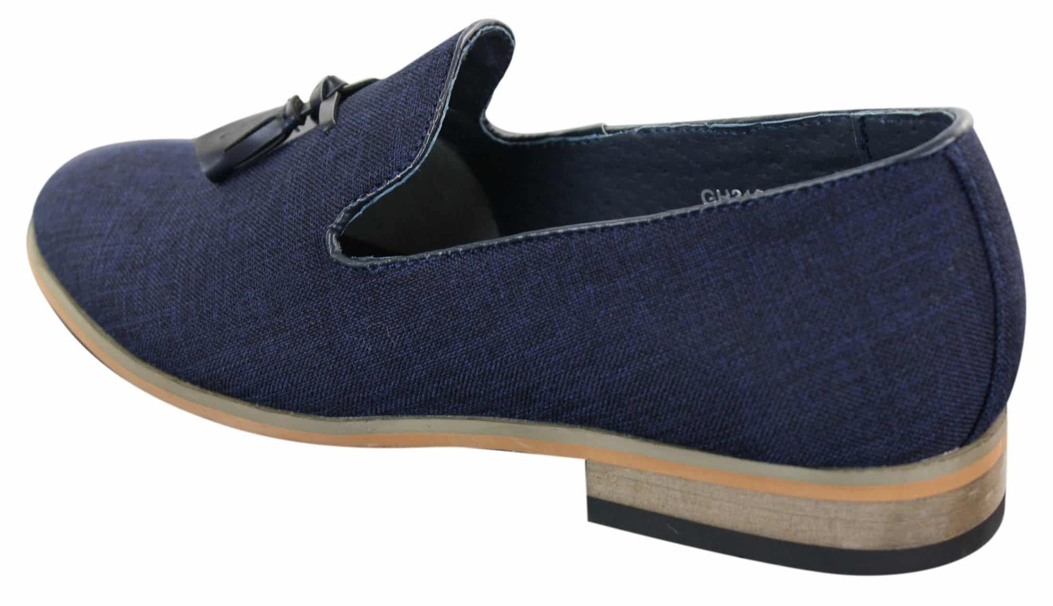 Galax GH3126 - Moški čevlji za vožnjo brez rokavov z resicami, mokasini, lahki, elegantni, črni, modri, italijanski