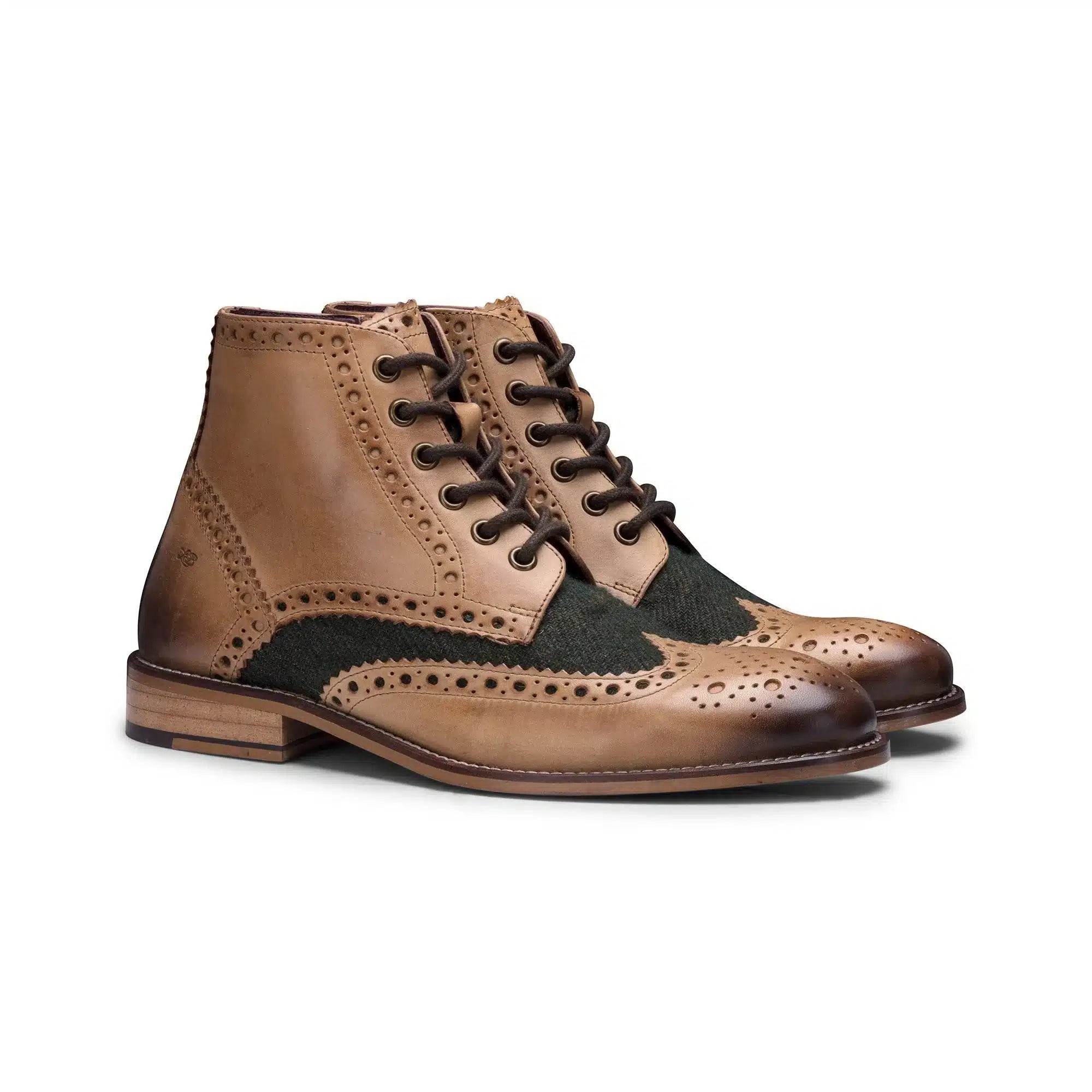 Moški škornji iz pravega usnja, vintage brogue, semiš tvid čevlji z vezalkami iz 20. let prejšnjega stoletja, elegantni formalni čevlji