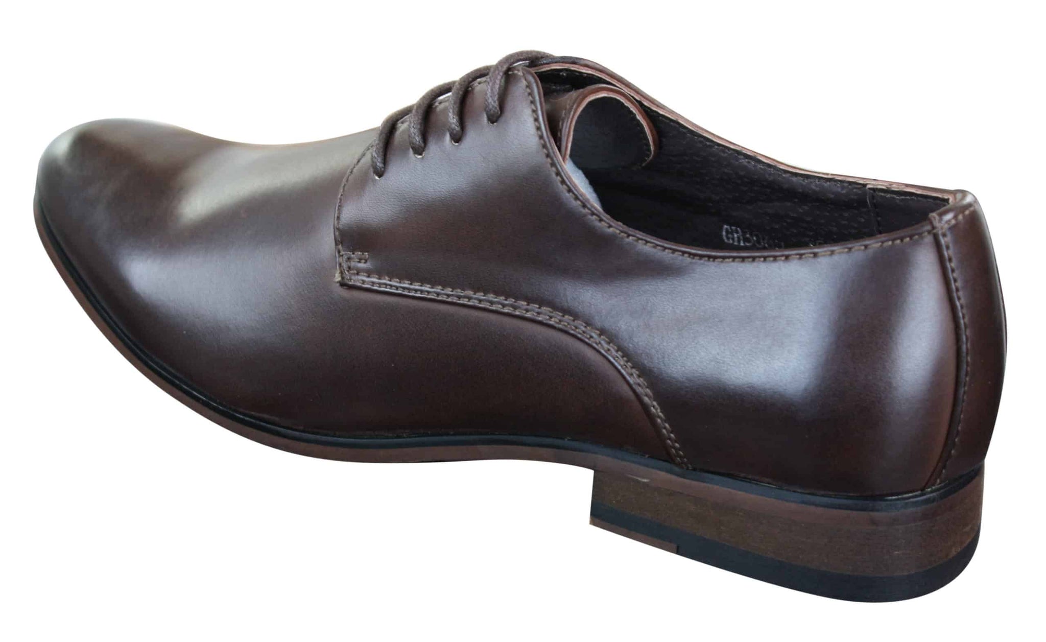 Galax GH3063 - Moški rjavi klasični retro vintage usnjeni čevlji z vezalkami