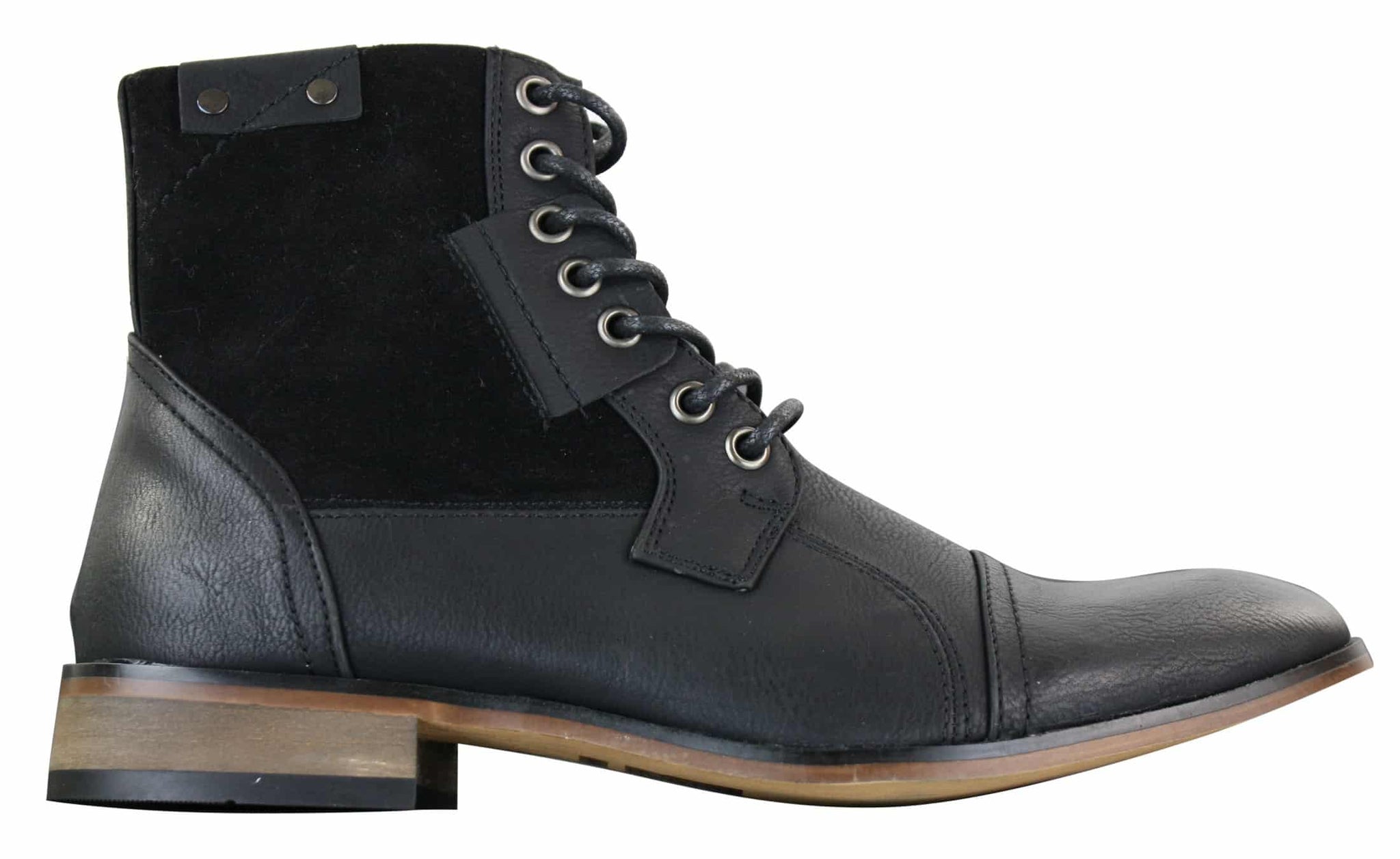 Moški gležnjarji Galax GLX3516 Retro Vintage Urban, ozki, iz usnja in semiša, z vezalkami, elegantni in casual