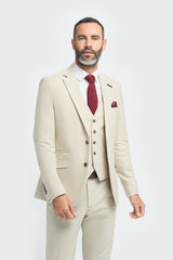 Hampton - Moški bež blazer