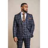 Hardy - Moški moder rjav karo blazer