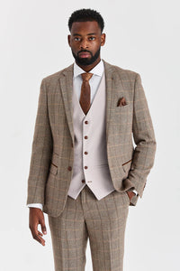 Harris Brown Tweed obleka z Mayfair Stone telovnikom