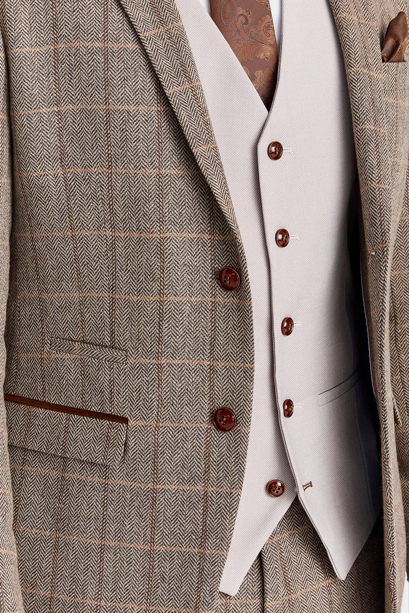 Harris Brown Tweed obleka z Mayfair Stone telovnikom