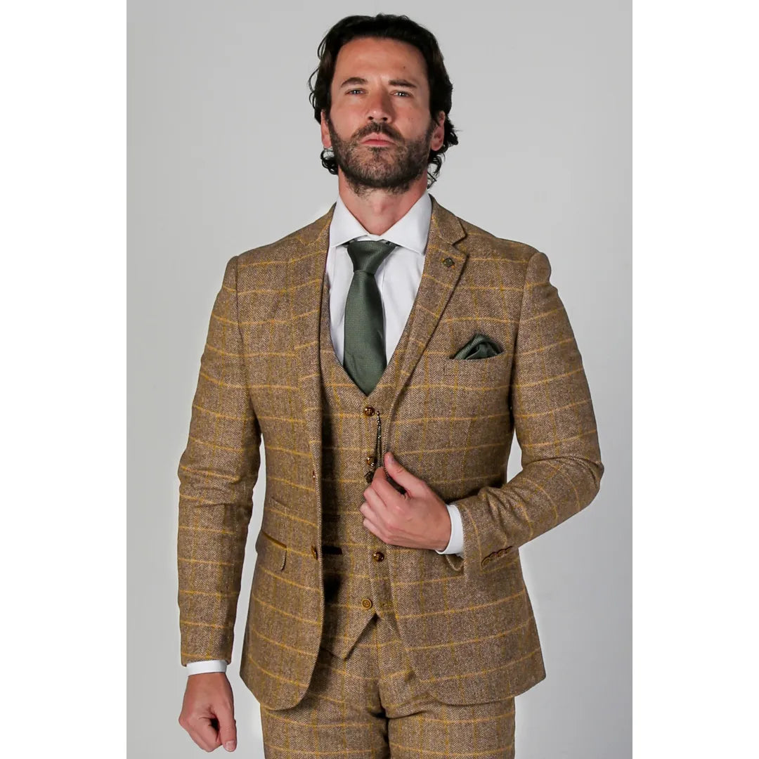 Harris - Moški rjav tvid blazer