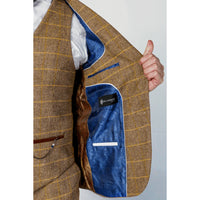 Harris - Moški rjav tvid blazer