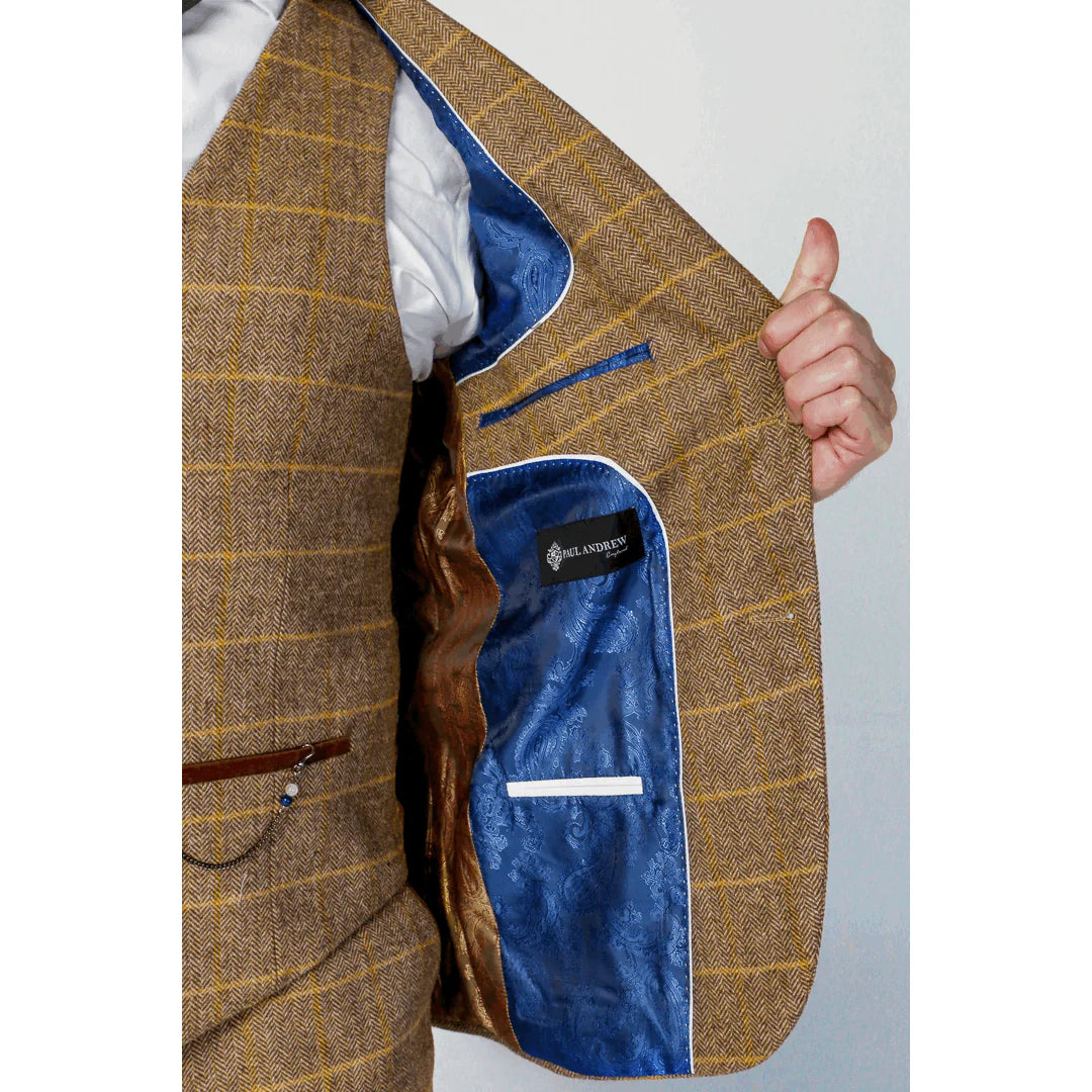 Harris - Moški rjav tvid blazer