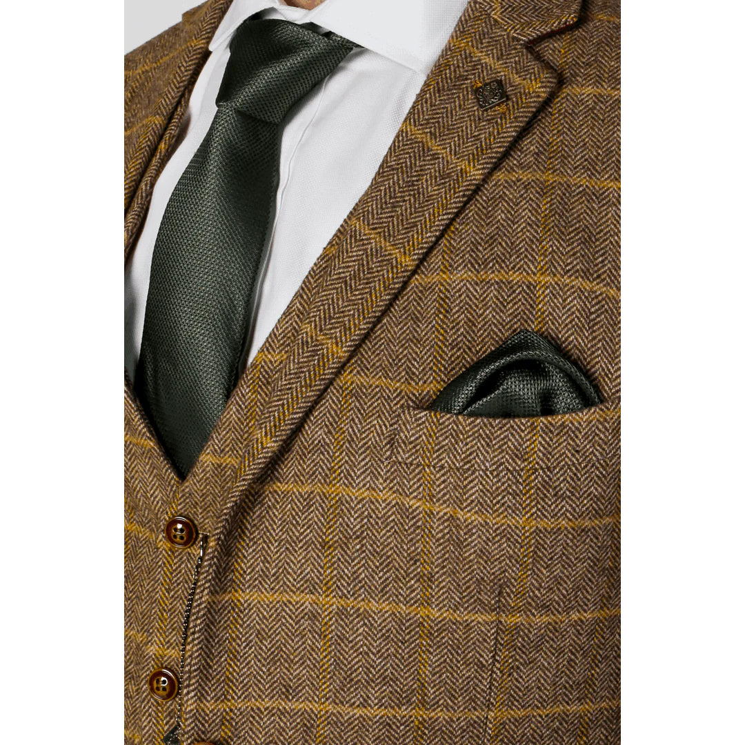 Harris - Moški rjav tvid blazer