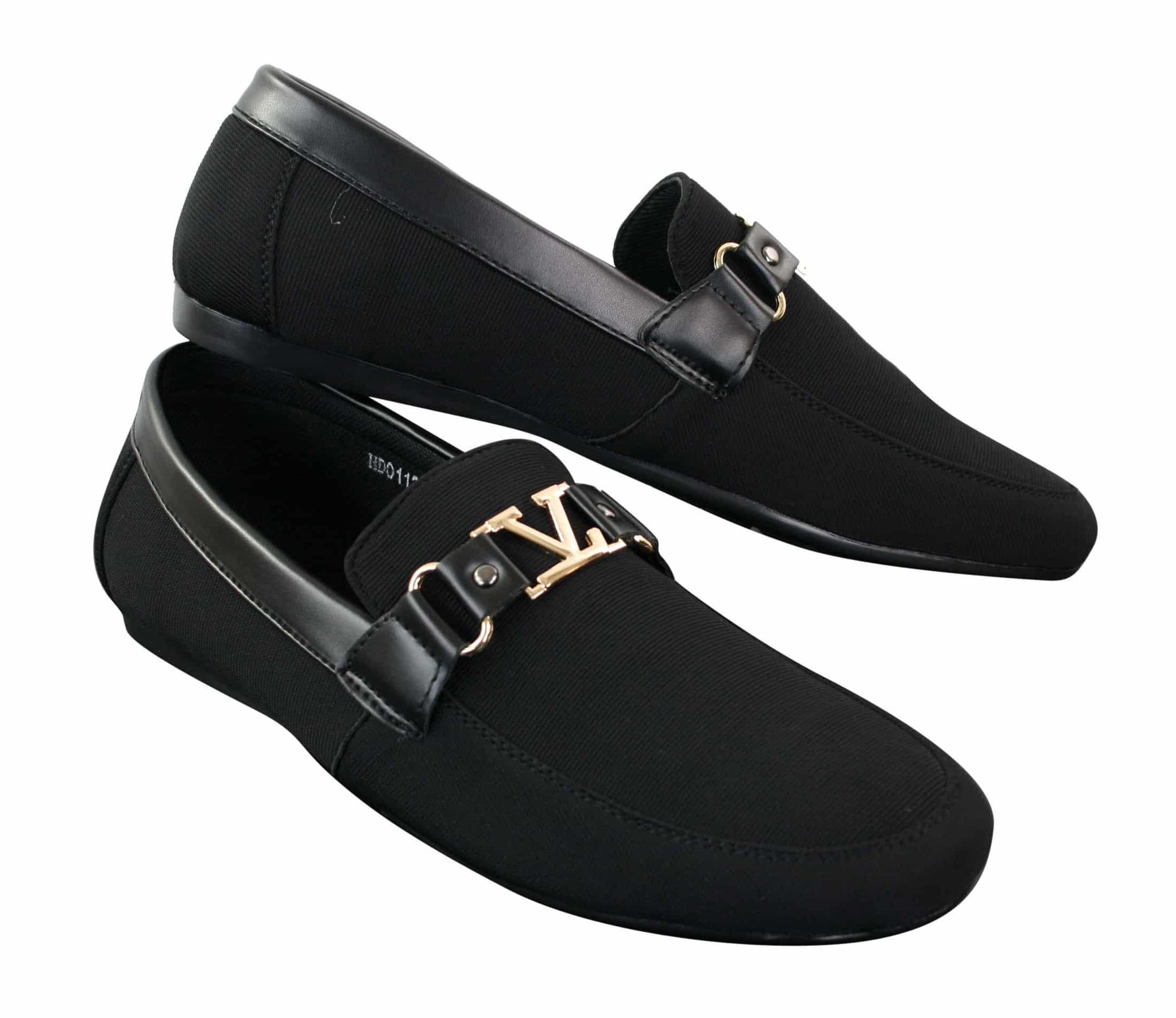 Fiorello HD0112-03 - Moški ikonični črno-modri italijanski dizajn brezrokavniki elegantni casual mokasini mokasini za vožnjo