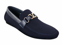 Fiorello HD0112-03 - Moški ikonični črno-modri italijanski dizajn brezrokavniki elegantni casual mokasini mokasini za vožnjo