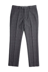 Hobbs - Moške sive karo hlače Vintage Retro Smart Wedding