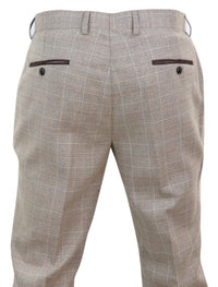 Holland - Moške bež karo hlače