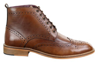 Moški gležnjarji brogue, rjavi