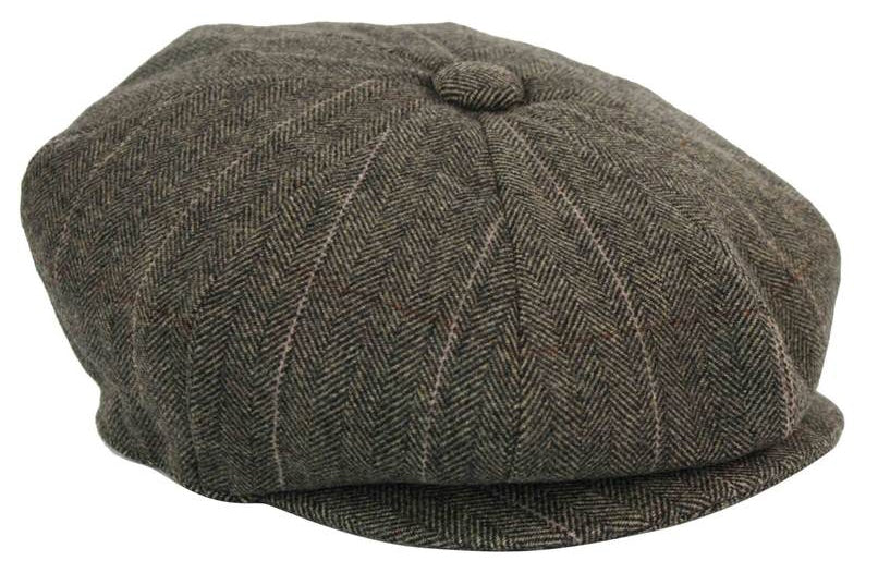 Moška kapa Peaky Blinders s tvidom in karo vzorcem