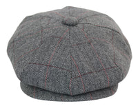 Moška kapa Peaky Blinders s tvidom in karo vzorcem