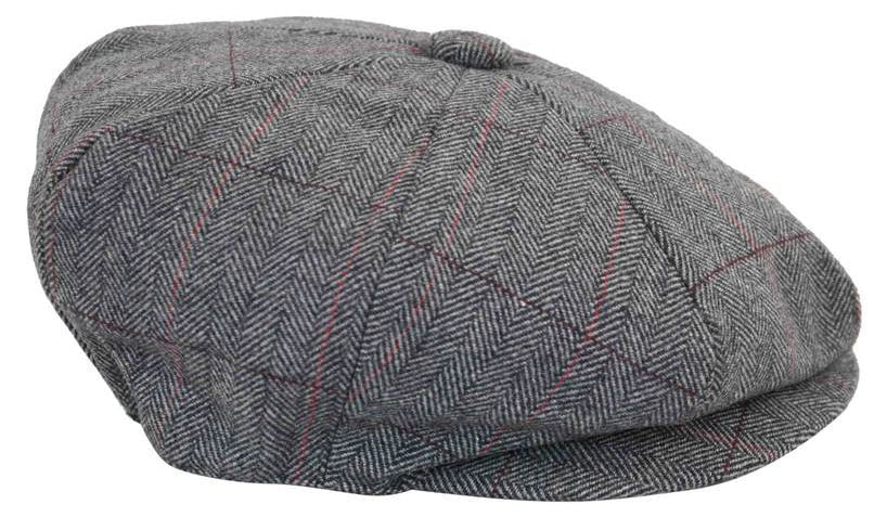Moška kapa Peaky Blinders s tvidom in karo vzorcem