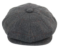 Moška kapa Peaky Blinders s tvidom in karo vzorcem
