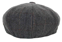 Moška kapa Peaky Blinders s tvidom in karo vzorcem