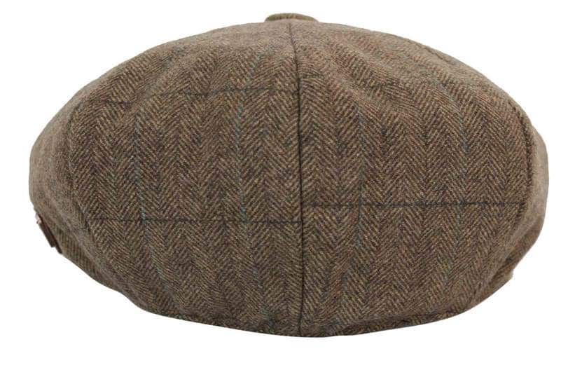 Moška kapa Peaky Blinders s tvidom in karo vzorcem