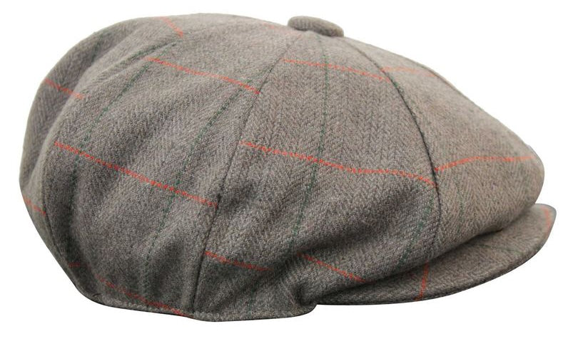 Moška kapa Peaky Blinders s tvidom in karo vzorcem
