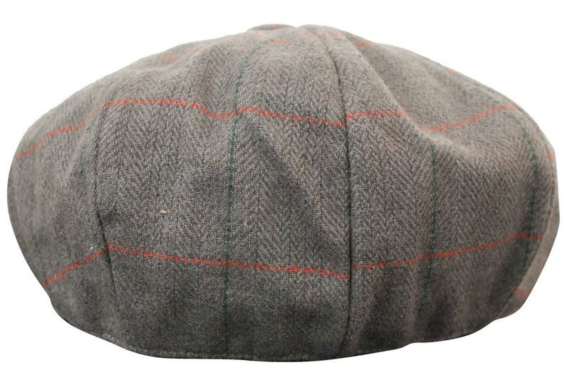 Moška kapa Peaky Blinders s tvidom in karo vzorcem