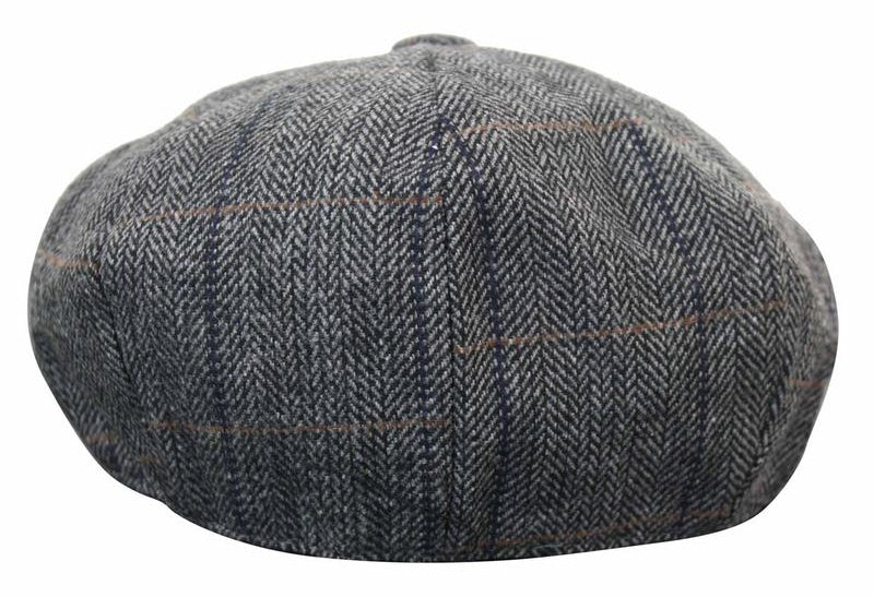Moška kapa Peaky Blinders s tvidom in karo vzorcem