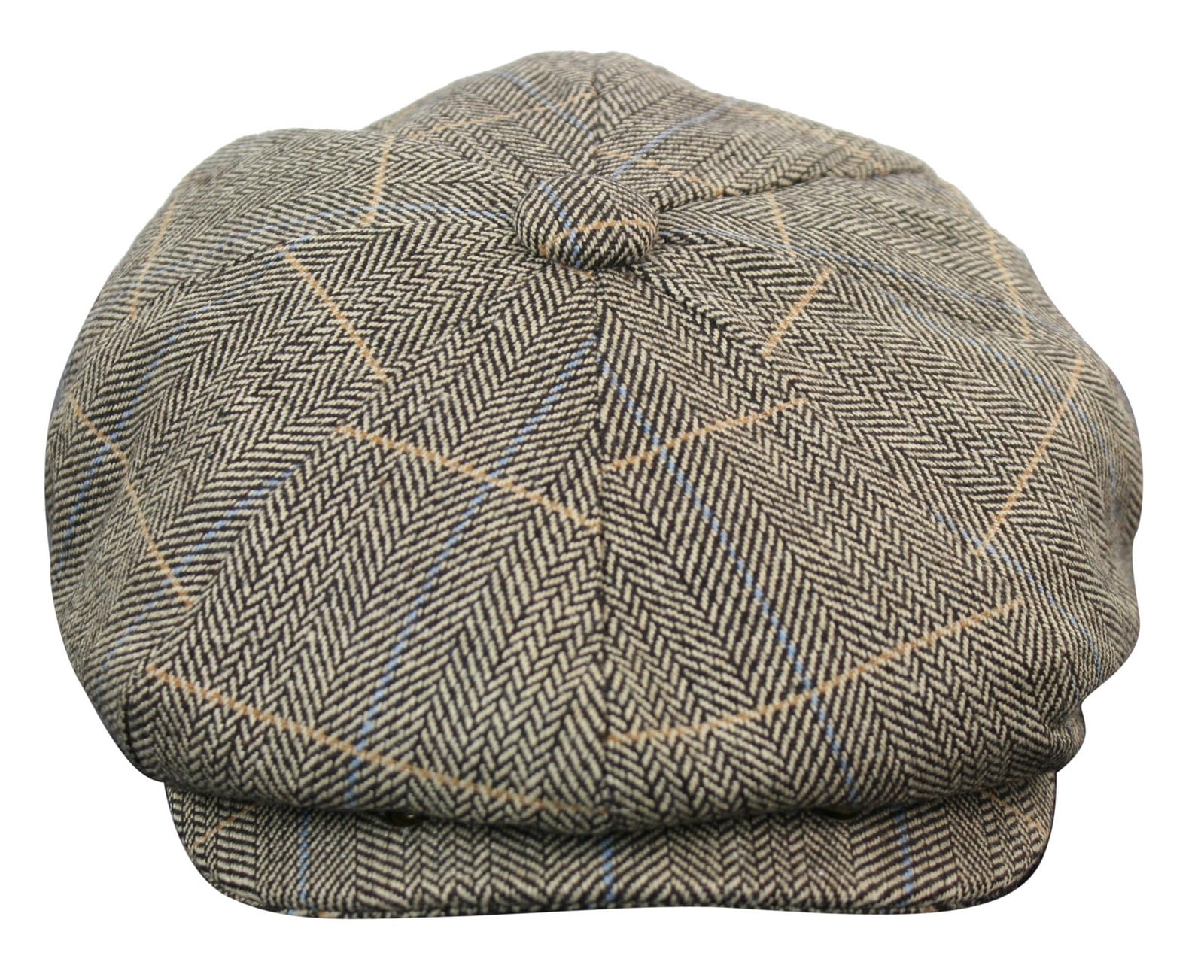 Moška kapa Peaky Blinders s tvidom in karo vzorcem