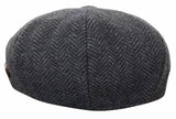 HT6316 - Moška kapa Peaky Blinders z vzorcem ribje kosti in tvidom