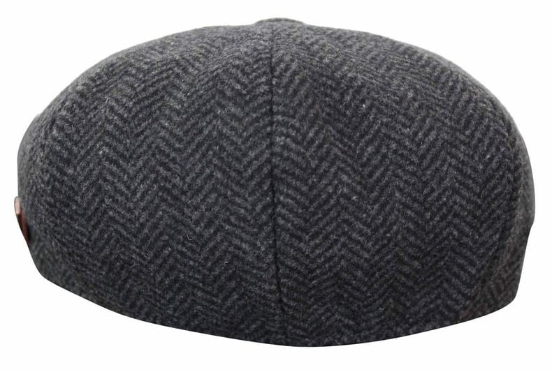 HT6316 - Moška kapa Peaky Blinders z vzorcem ribje kosti in tvidom