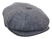 HT6316 - Moška kapa Peaky Blinders z vzorcem ribje kosti in tvidom