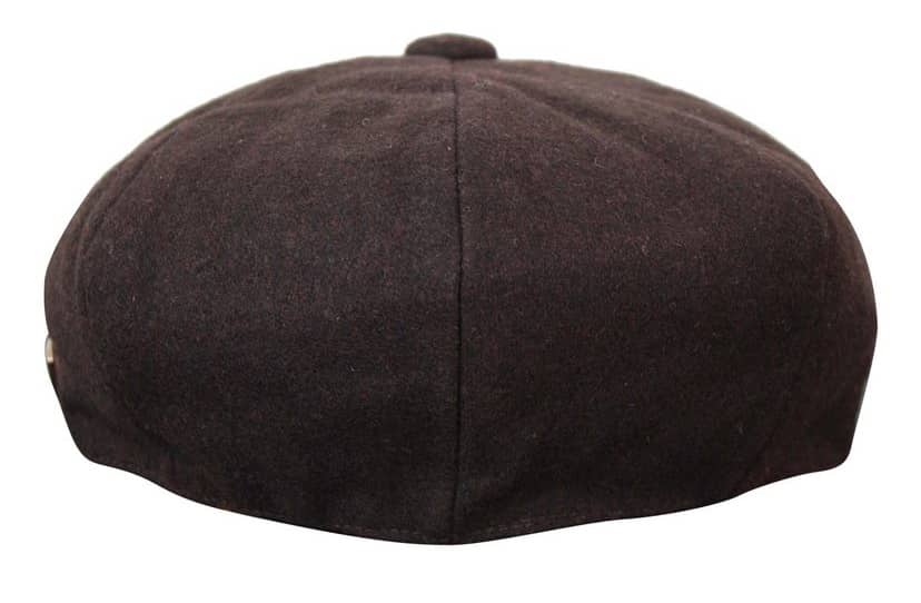HT6363 - Moška vintage tweed kapa Newsboy Peaky Blinders - rjava/vinska