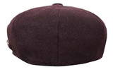 HT6363 - Moška vintage tweed kapa Newsboy Peaky Blinders - rjava/vinska