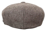 HT6364 - Moška kapa Newsboy Peaky Blinders z vzorcem ribje kosti in tvidom